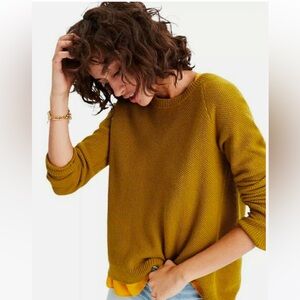 Madewell waffle cross back sweater